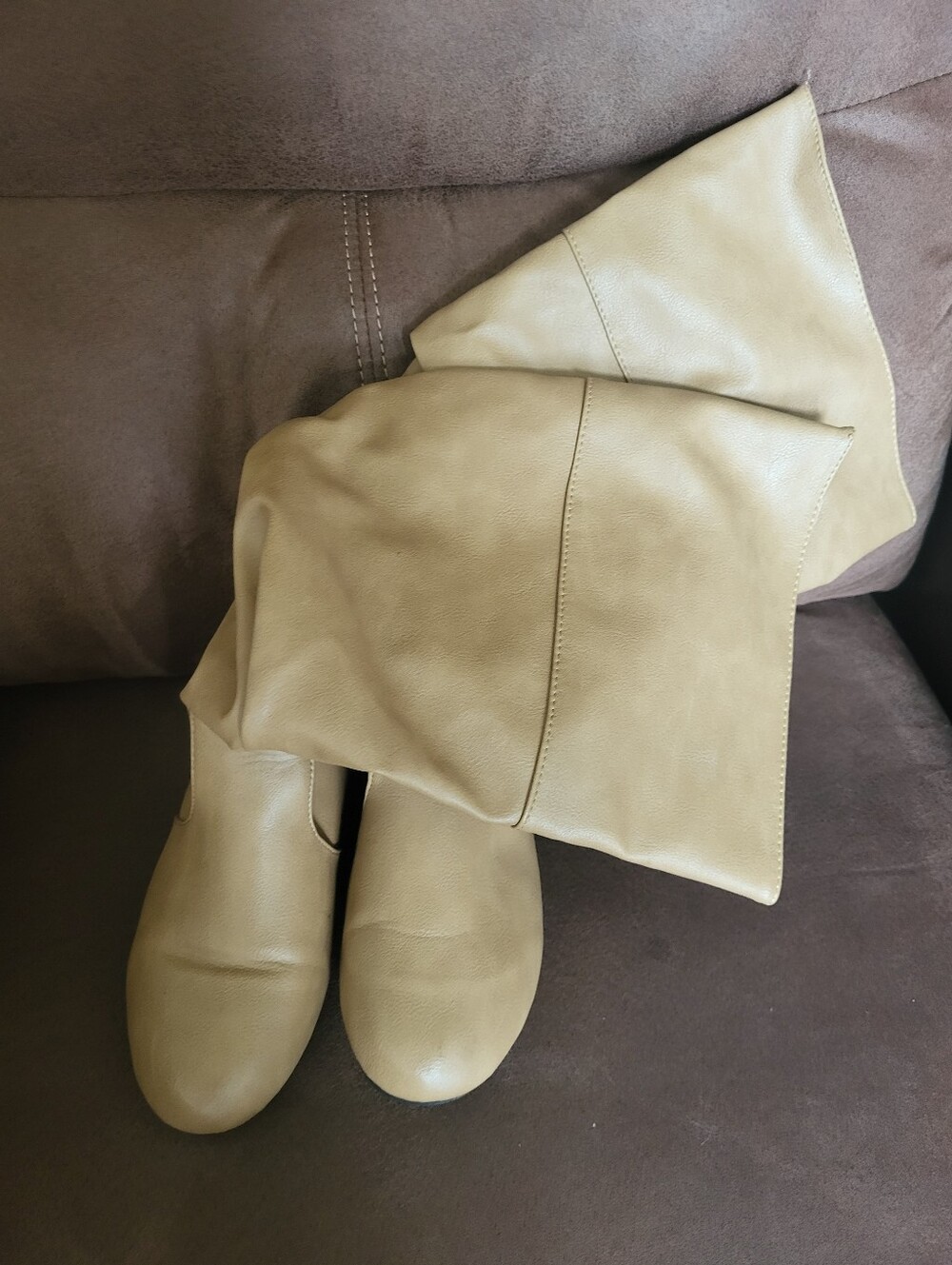 Tall Tan Leather Boots